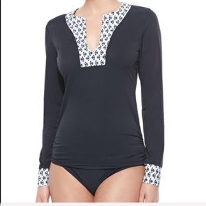 Athena by Ella Moss swim long sleeve shirt